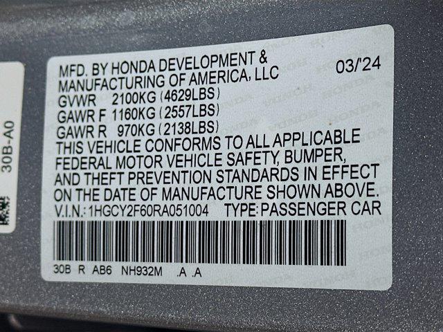 used 2024 Honda Accord Hybrid car, priced at $28,496