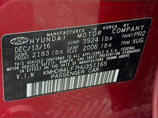 used 2017 Hyundai Elantra car, priced at $13,895