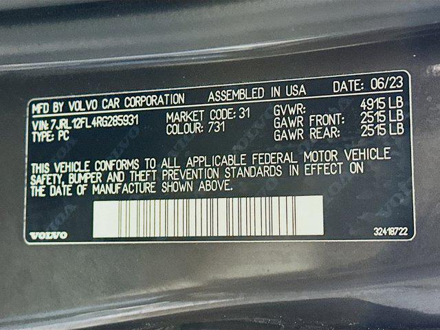 used 2024 Volvo S60 car, priced at $21,987