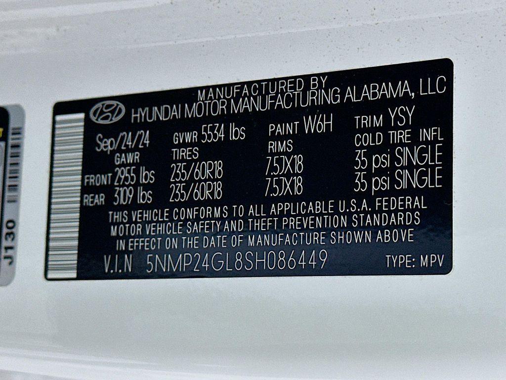 used 2025 Hyundai Santa Fe car, priced at $28,896