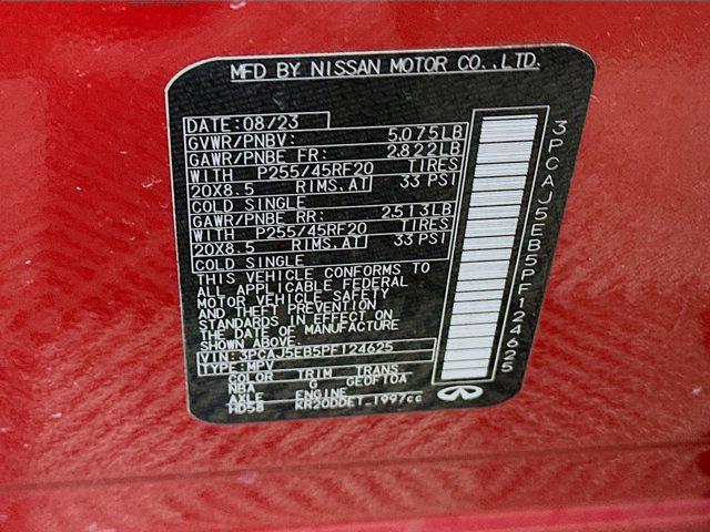 used 2023 INFINITI QX50 car, priced at $31,797