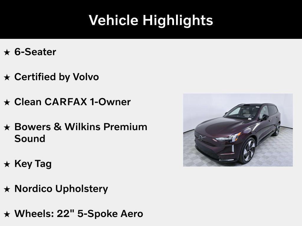 used 2025 Volvo EX90 car, priced at $62,314