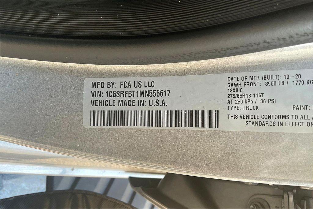 used 2021 Ram 1500 car, priced at $27,399