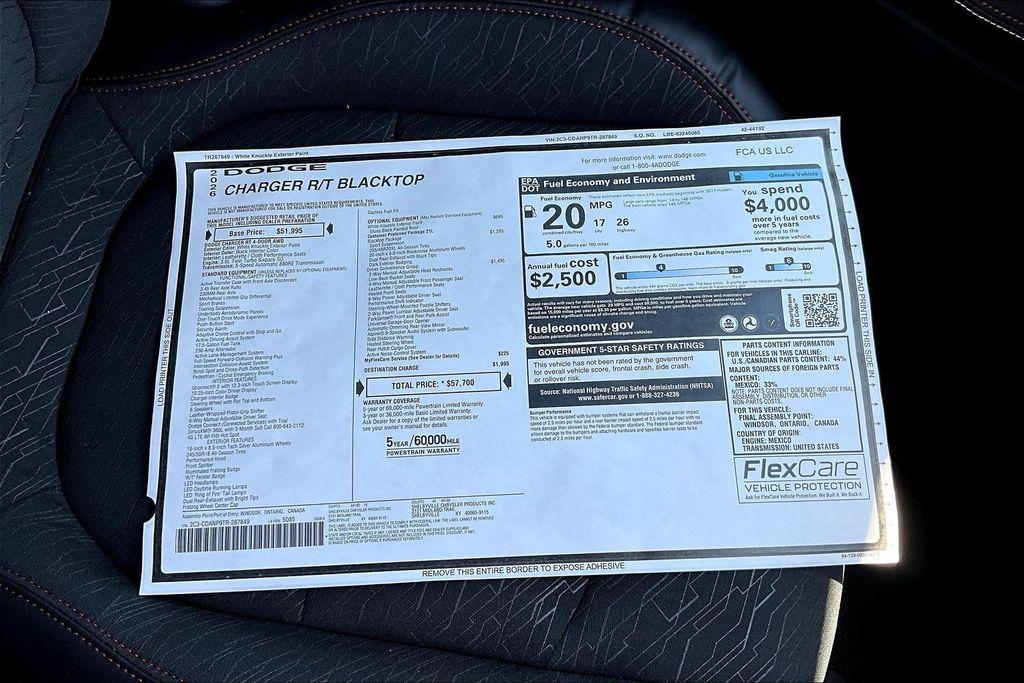 new 2026 Dodge Charger car, priced at $53,046