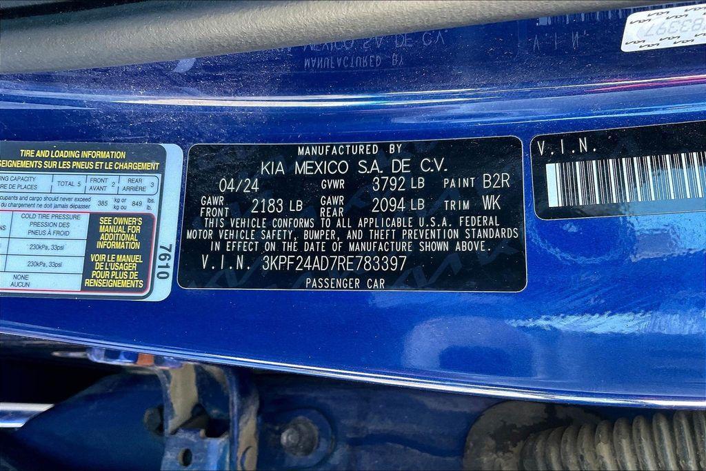 used 2024 Kia Forte car, priced at $16,985