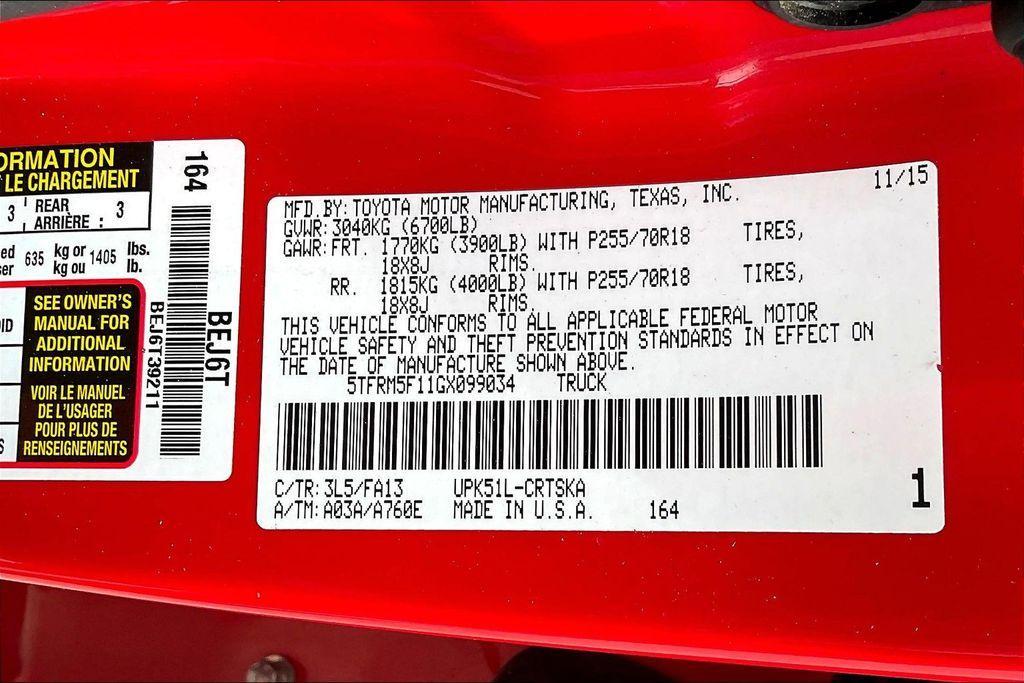 used 2016 Toyota Tundra car, priced at $19,980
