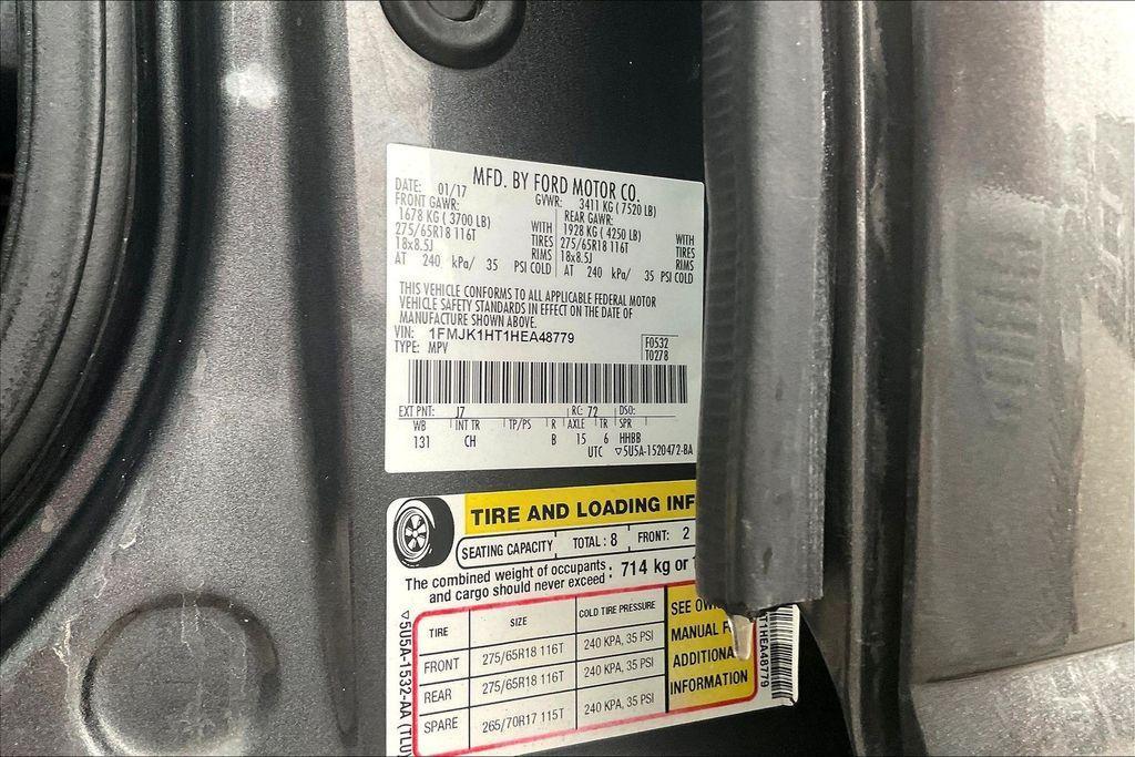 used 2017 Ford Expedition EL car, priced at $9,450