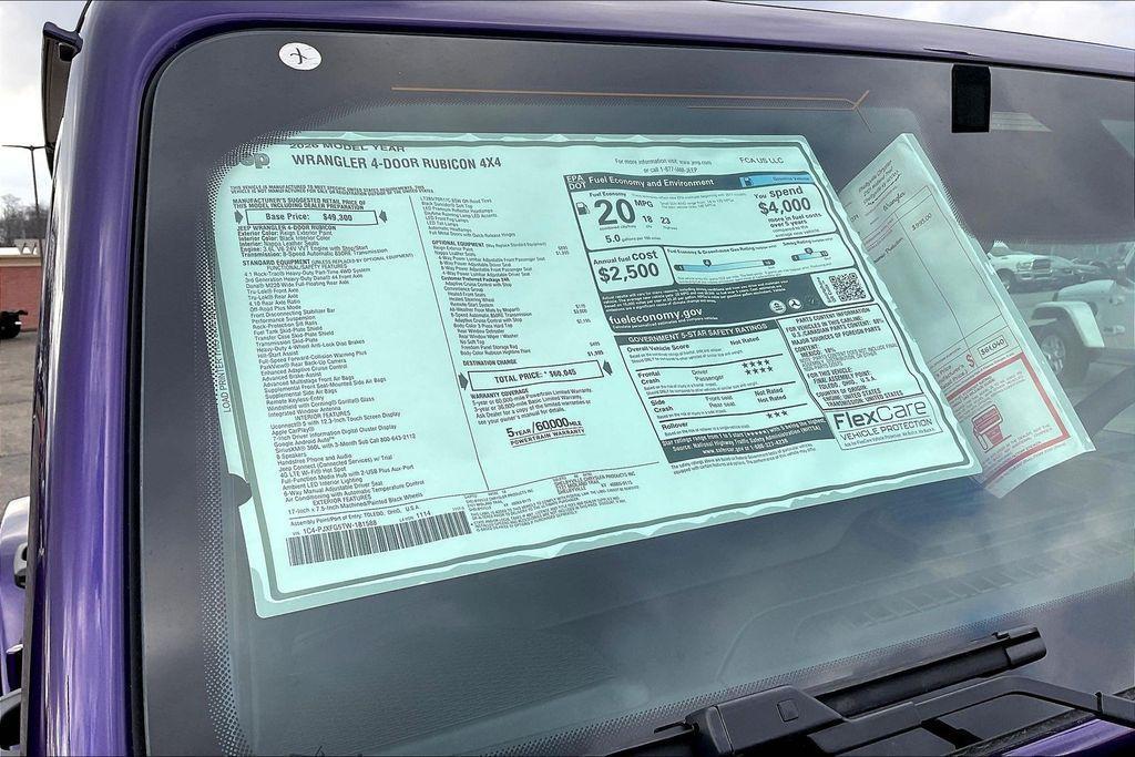 new 2026 Jeep Wrangler car, priced at $54,143