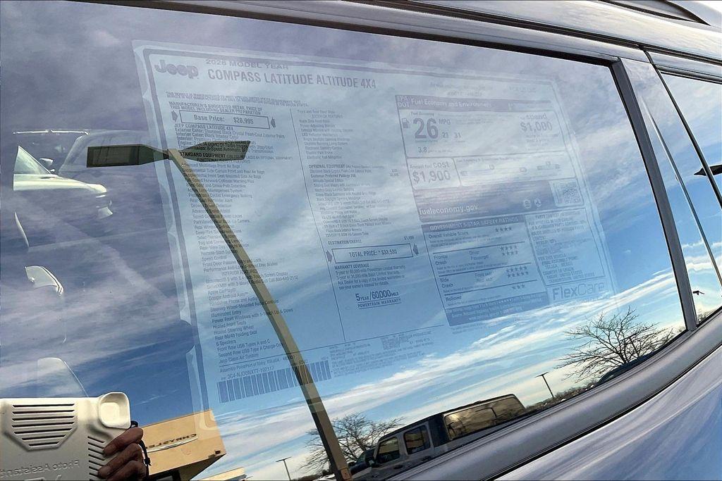 new 2026 Jeep Compass car, priced at $27,680