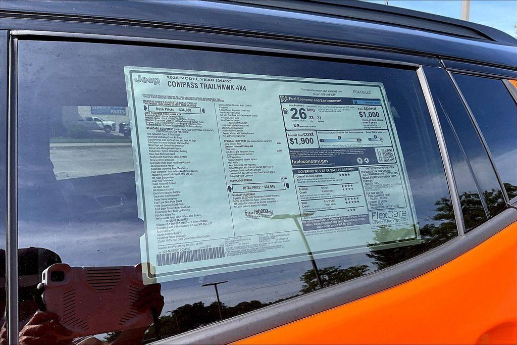 new 2026 Jeep Compass car, priced at $37,894