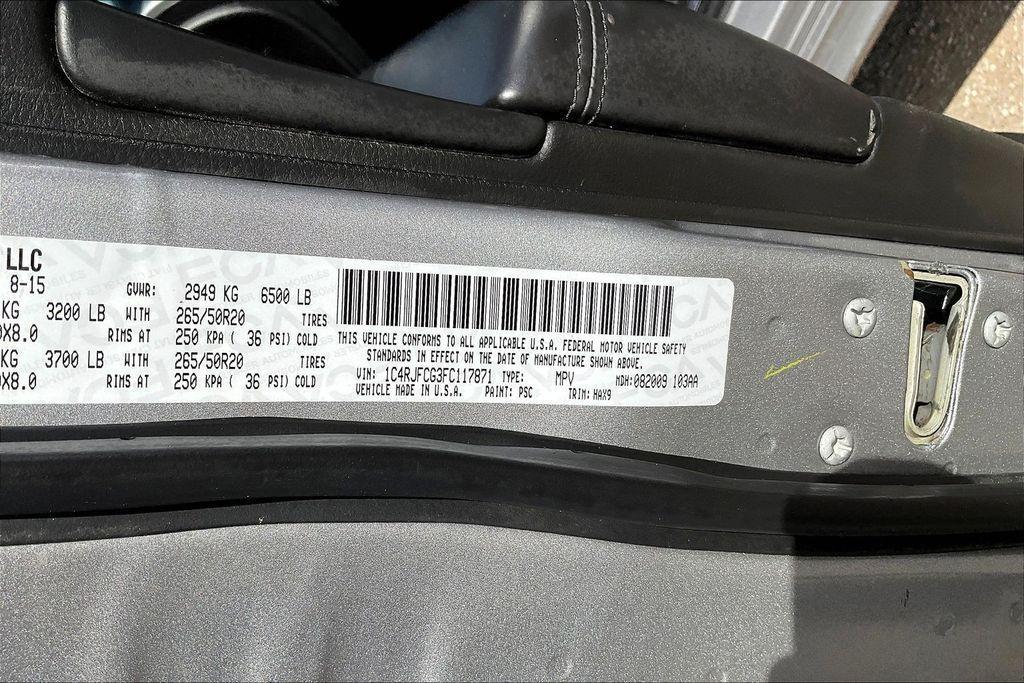 used 2015 Jeep Grand Cherokee car, priced at $15,460