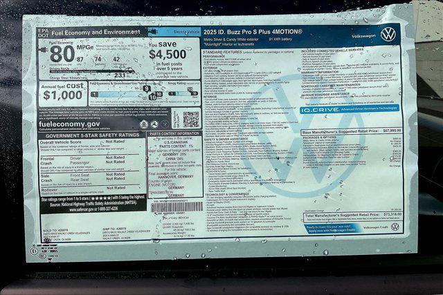 new 2025 Volkswagen ID. Buzz car, priced at $73,318