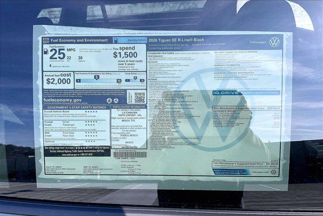 new 2026 Volkswagen Tiguan car, priced at $42,368