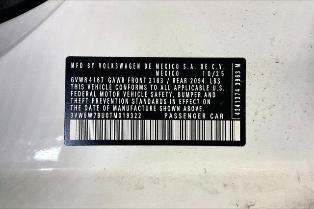 new 2026 Volkswagen Jetta car, priced at $25,566