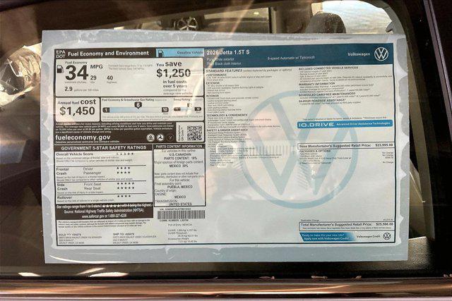 new 2026 Volkswagen Jetta car, priced at $25,566