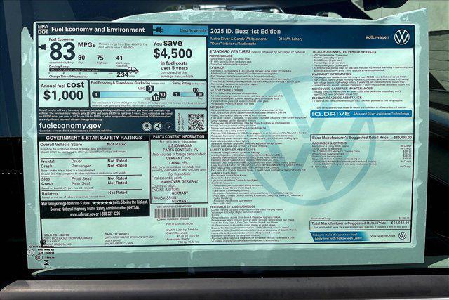 new 2025 Volkswagen ID. Buzz car, priced at $68,048