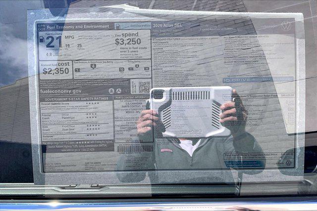 new 2026 Volkswagen Atlas car, priced at $53,535