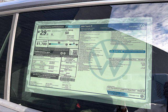 new 2026 Volkswagen Tiguan car, priced at $32,987