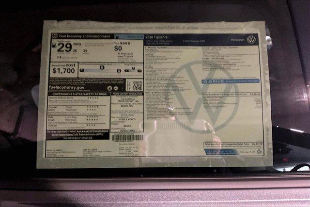 new 2026 Volkswagen Tiguan car, priced at $32,987