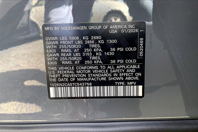 new 2026 Volkswagen Atlas car, priced at $51,513