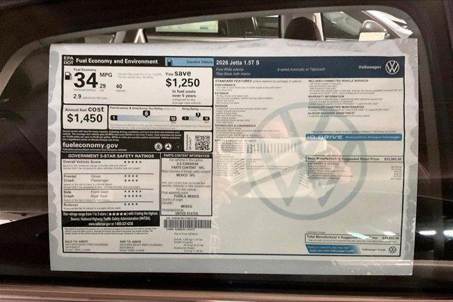new 2026 Volkswagen Jetta car, priced at $25,855
