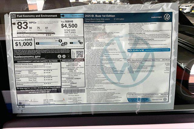 new 2025 Volkswagen ID. Buzz car, priced at $68,028