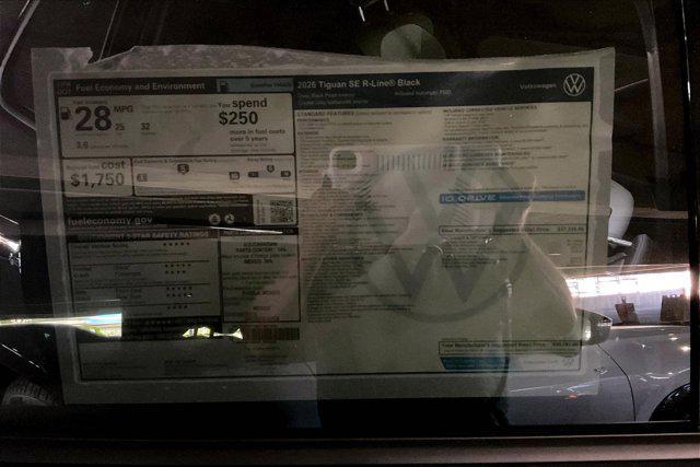 new 2026 Volkswagen Tiguan car, priced at $39,781
