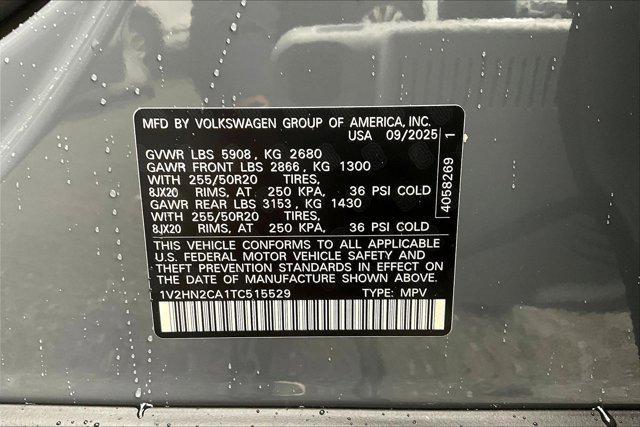 new 2026 Volkswagen Atlas car, priced at $48,742