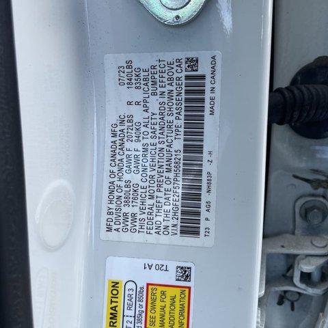 used 2023 Honda Civic car, priced at $25,482