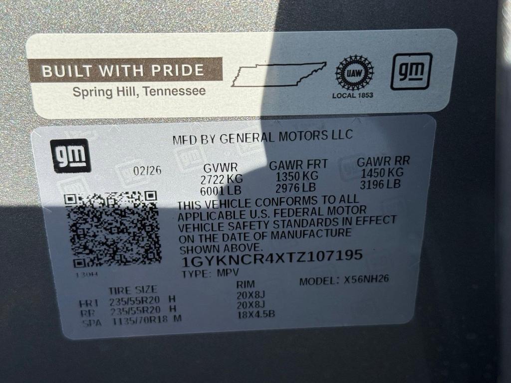 new 2026 Cadillac XT5 car, priced at $55,291