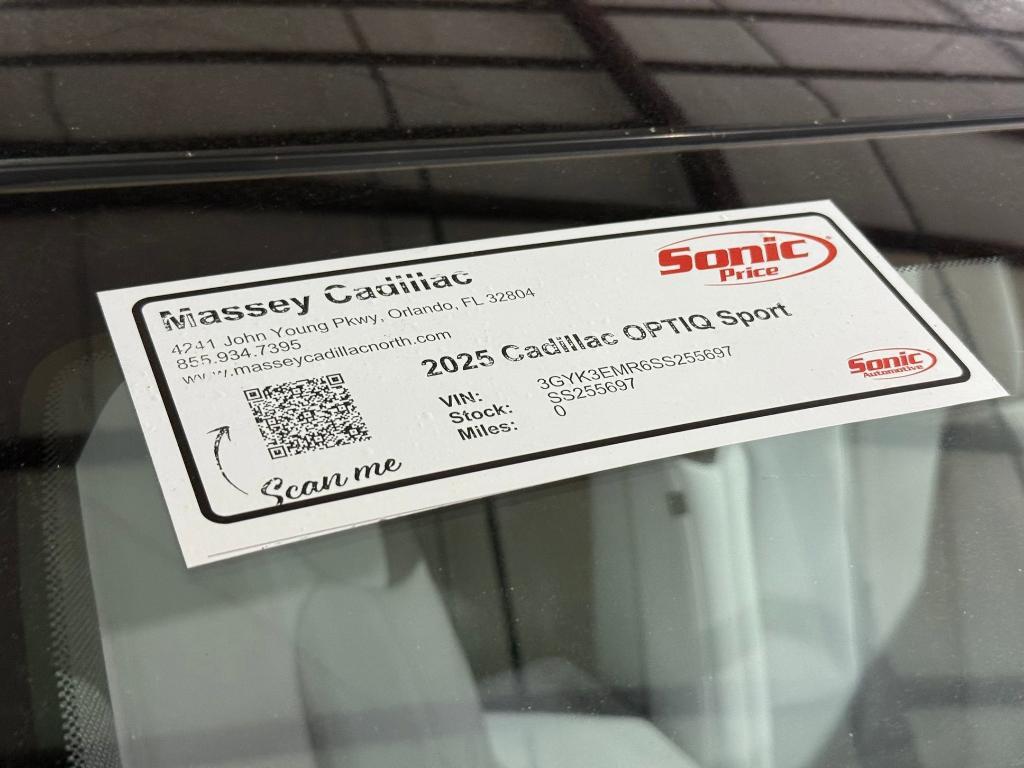 new 2025 Cadillac OPTIQ car, priced at $50,712