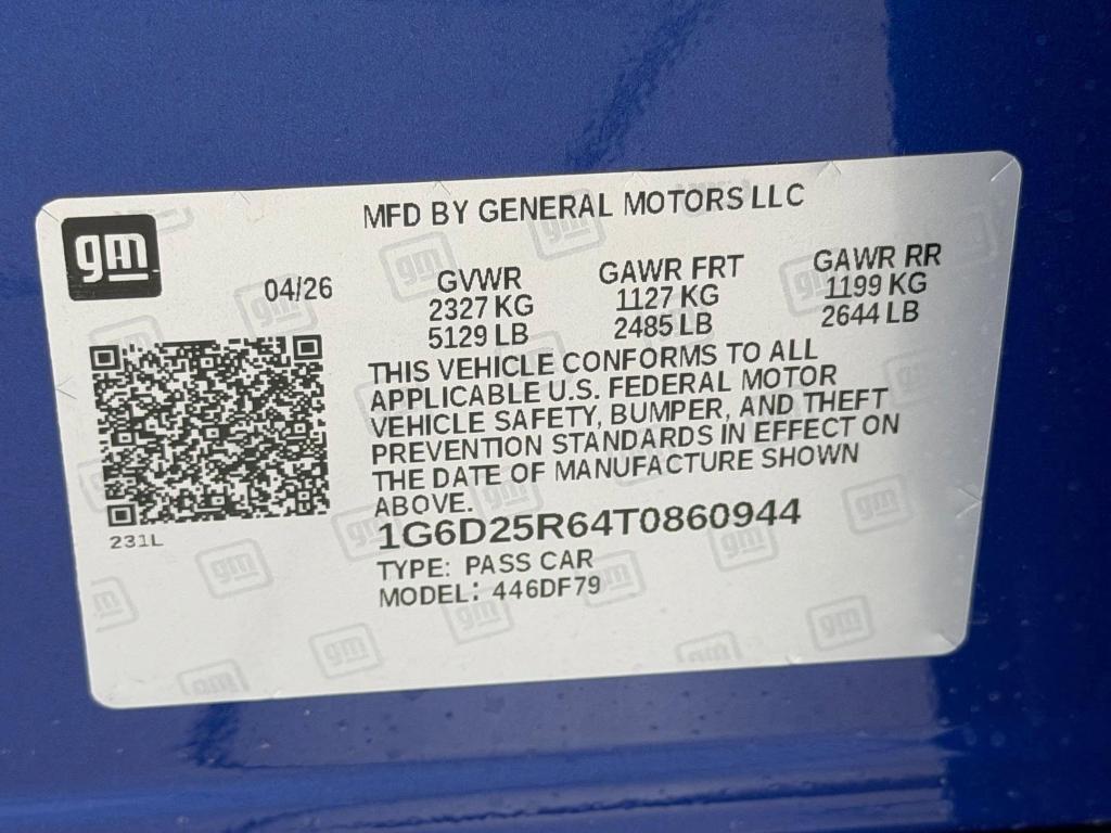 new 2026 Cadillac CT5-V car, priced at $129,781