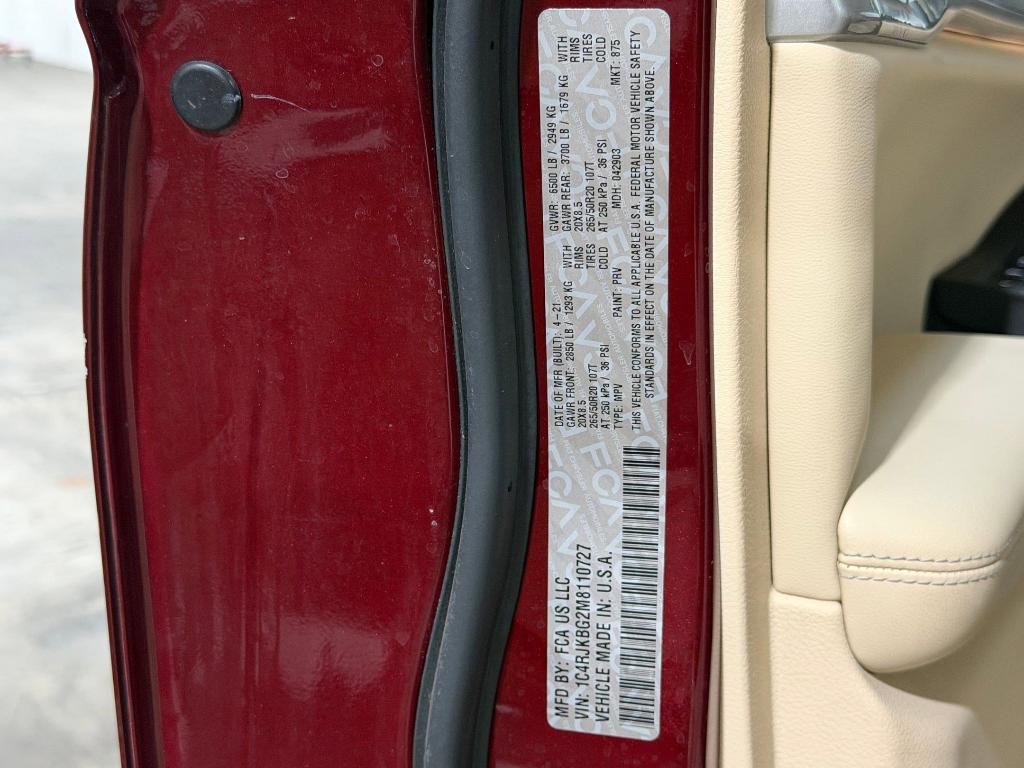 used 2021 Jeep Grand Cherokee L car, priced at $25,497