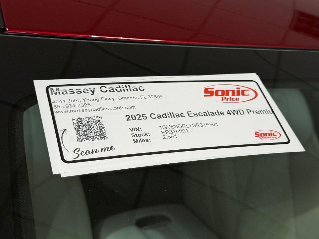 new 2025 Cadillac Escalade car, priced at $115,813