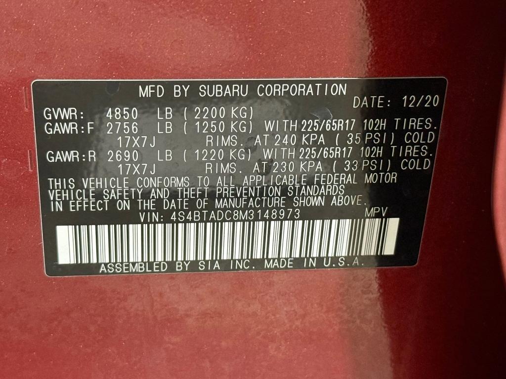 used 2021 Subaru Outback car, priced at $20,499