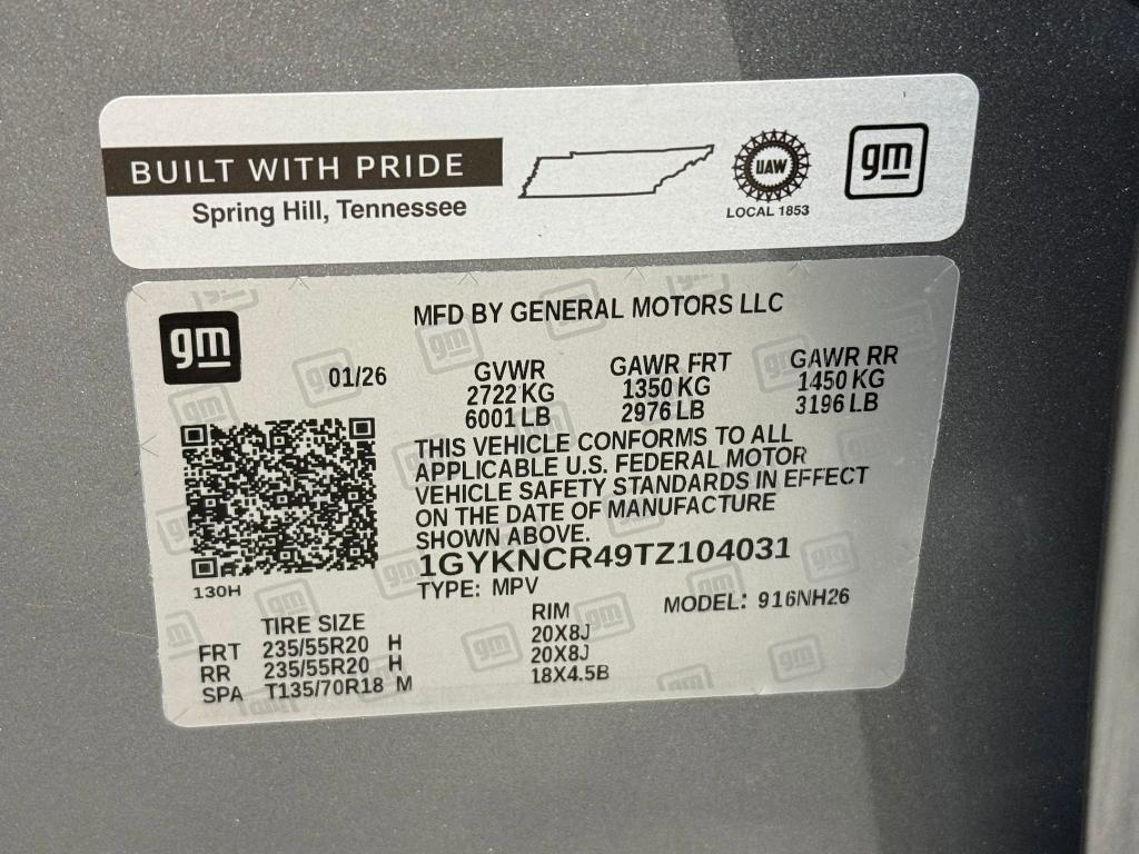 new 2026 Cadillac XT5 car, priced at $57,791