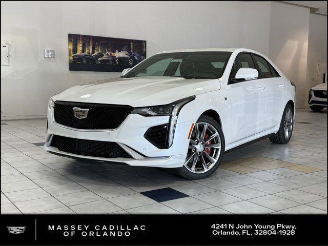 new 2025 Cadillac CT4 car, priced at $46,464