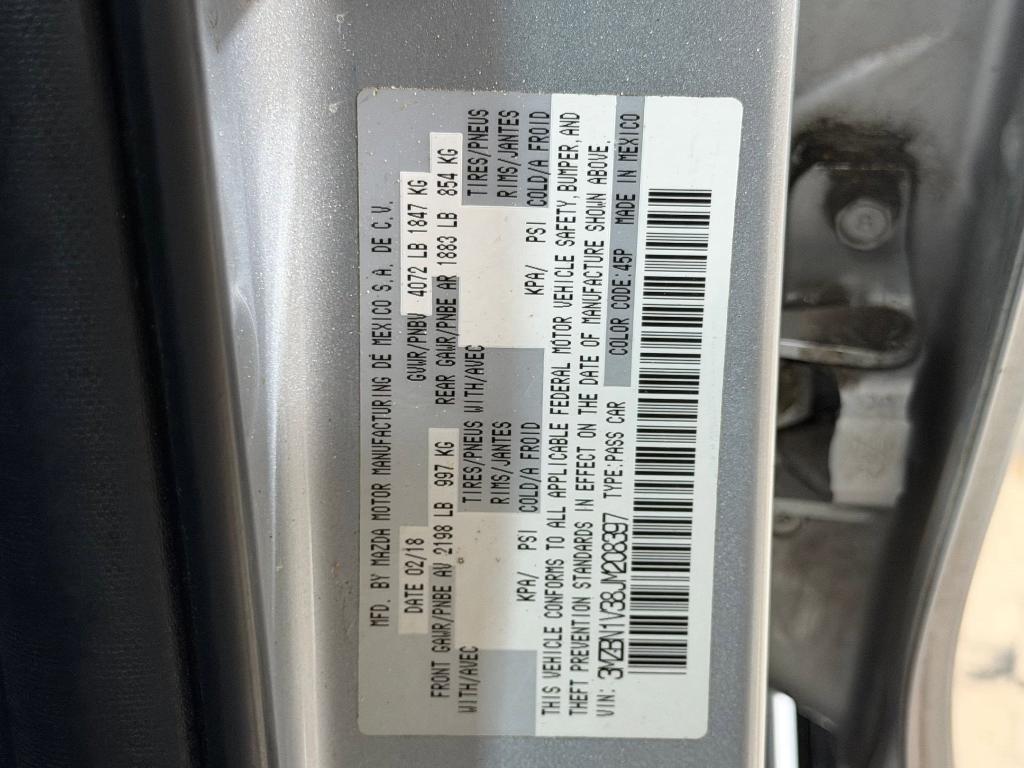 used 2018 Mazda Mazda3 car, priced at $9,998