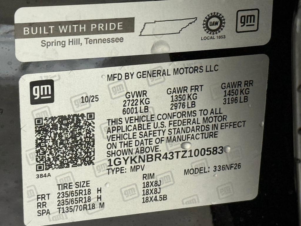 new 2026 Cadillac XT5 car, priced at $47,912