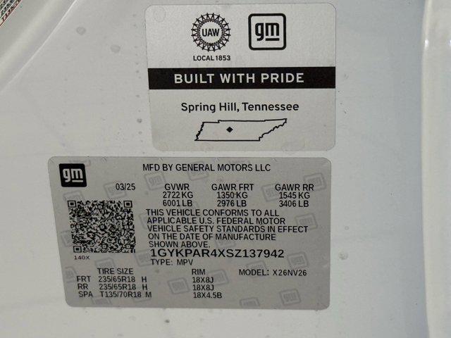 new 2025 Cadillac XT6 car, priced at $50,313