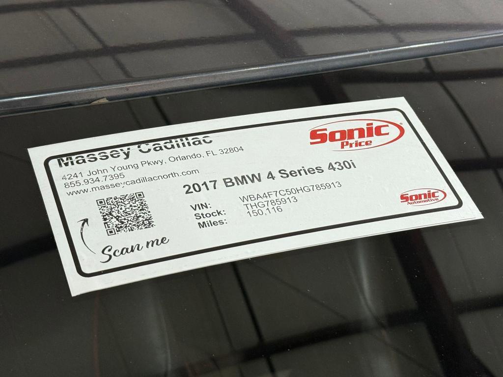 used 2017 BMW 430 Gran Coupe car, priced at $7,998