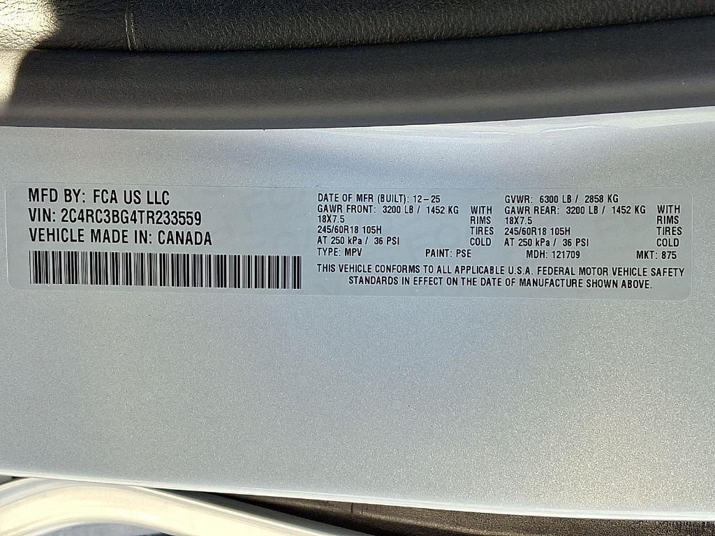 new 2026 Chrysler Pacifica car, priced at $46,714