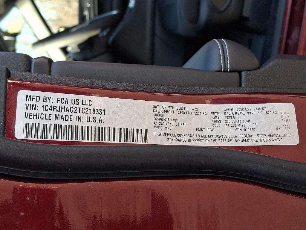 new 2026 Jeep Grand Cherokee car, priced at $39,230