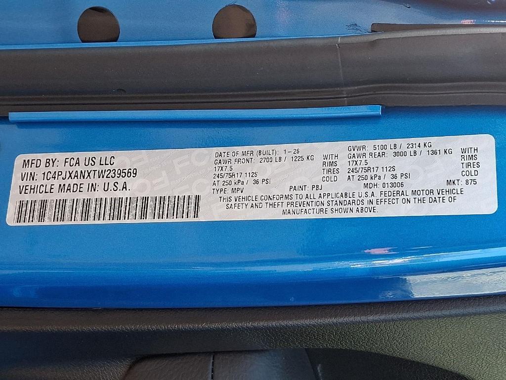 new 2026 Jeep Wrangler car, priced at $45,800