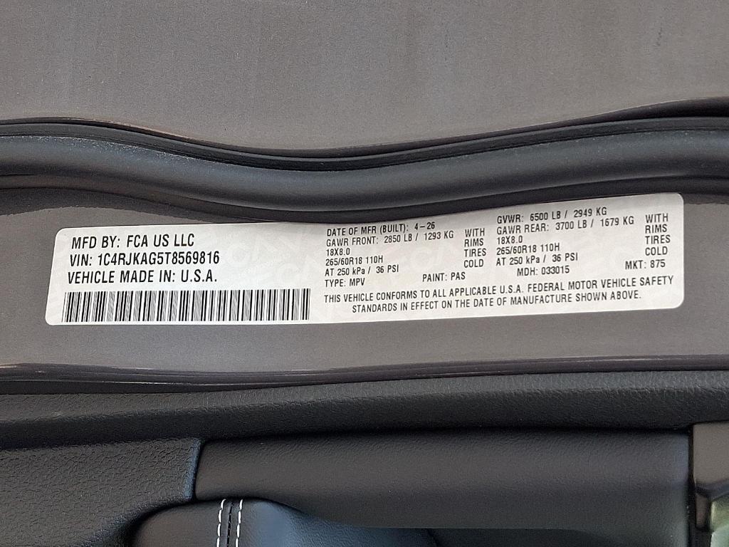 new 2026 Jeep Grand Cherokee L car, priced at $42,633