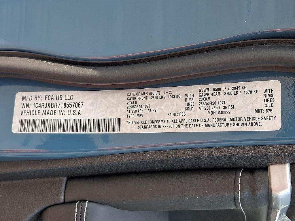 new 2026 Jeep Grand Cherokee L car, priced at $51,183