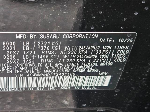 new 2026 Subaru Ascent car, priced at $47,802