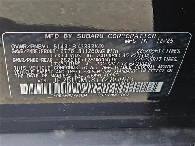 new 2026 Subaru Outback car, priced at $51,675