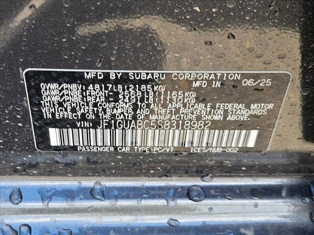 new 2025 Subaru Impreza car, priced at $25,241