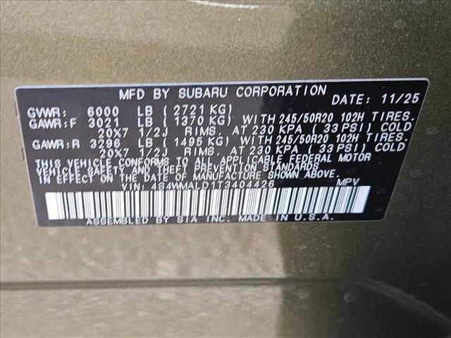 new 2026 Subaru Ascent car, priced at $50,915